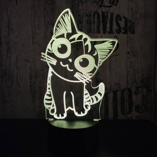 Cica 2 3D led lámpa