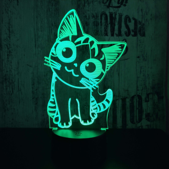 Cica 2 3D led lámpa