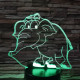 Elefánt bébi 2 7 színű 3D led lámpa