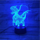 Sárkány 7 színű 3D led lámpa
