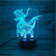 Sárkány 7 színű 3D led lámpa