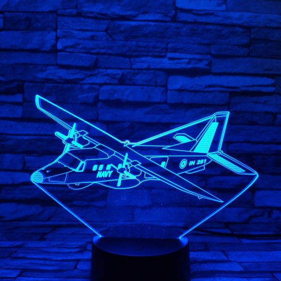 Kétmotoros repülő 7 színű 3D led lámpa