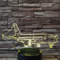 Utasszállító repülőgép 7 színű 3D led lámpa