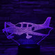 Piper PA-28 Repülőgép  7 színű 3D led lámpa