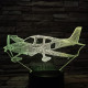 Piper PA-28 Repülőgép  7 színű 3D led lámpa