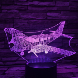 Repülő 2 7 színű 3D led lámpa