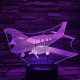 Repülő 2 7 színű 3D led lámpa