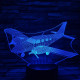 Repülő 2 7 színű 3D led lámpa