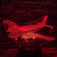 Repülő 2 7 színű 3D led lámpa