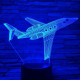 Repülő 3 7 színű 3D led lámpa