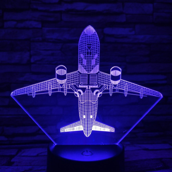 Repülő 4 7 színű 3D led lámpa