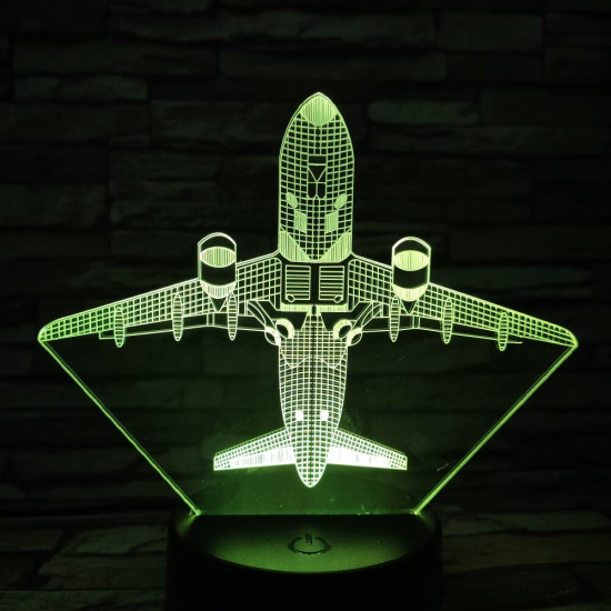 Repülő 4 7 színű 3D led lámpa