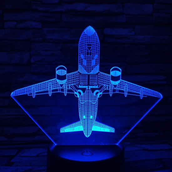 Repülő 4 7 színű 3D led lámpa