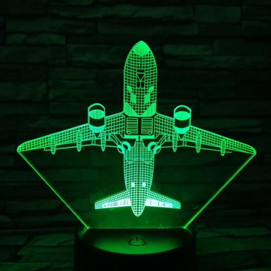 Repülő 4 7 színű 3D led lámpa