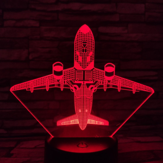 Repülő 4 7 színű 3D led lámpa