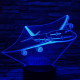Repülő Utasszállító  7 színű 3D led lámpa