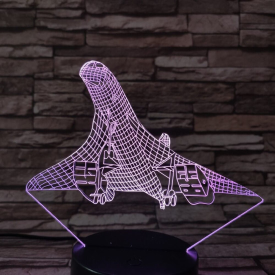 Felszálló repülő 7 színű 3D led lámpa