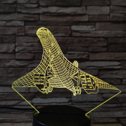 Felszálló repülő 7 színű 3D led lámpa