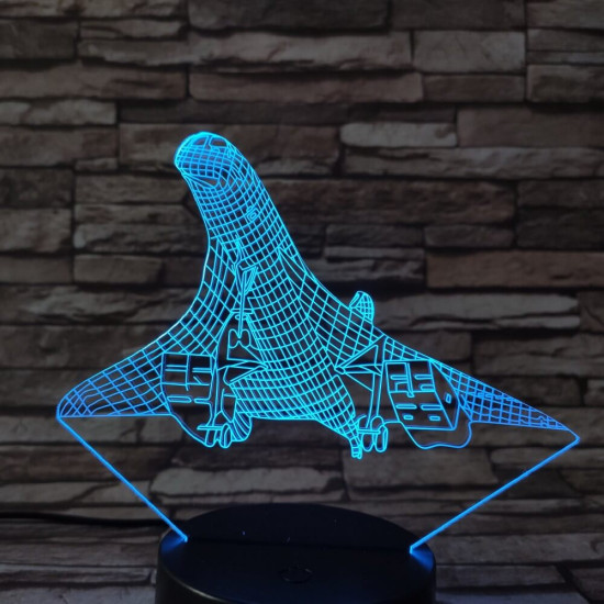 Felszálló repülő 7 színű 3D led lámpa