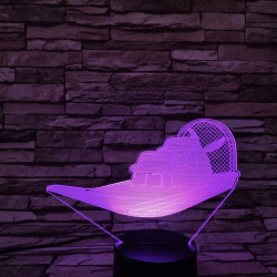 Hajó légpárnákkal 7 színű 3D led lámpa