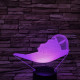 Hajó légpárnákkal 7 színű 3D led lámpa