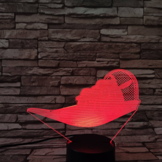Hajó légpárnákkal 7 színű 3D led lámpa