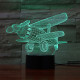 Repülő dupla szárnyú 7 színű 3D led lámpa
