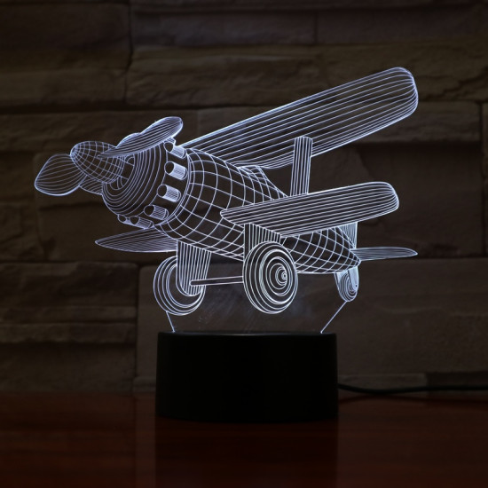 Repülő dupla szárnyú 7 színű 3D led lámpa