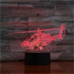 Vadász Helikopter 3D led lámpa