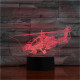 Vadász Helikopter 3D led lámpa