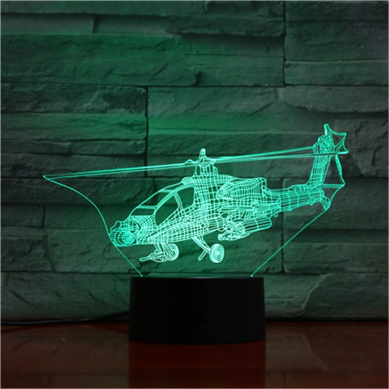 Vadász Helikopter 3D led lámpa