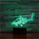 Vadász Helikopter 3D led lámpa