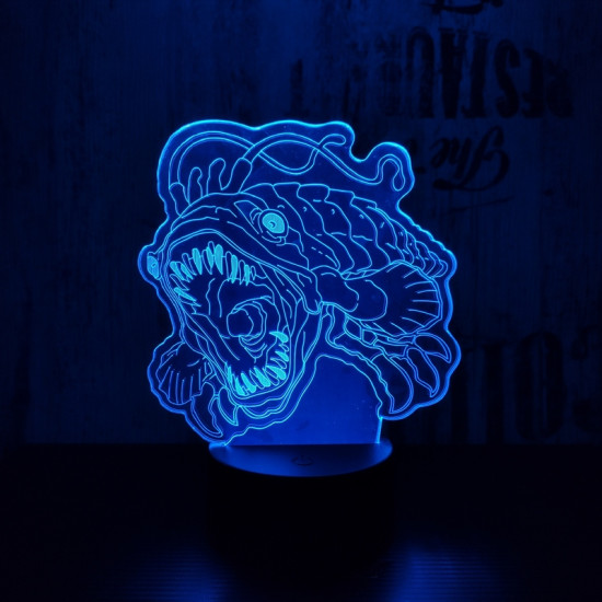 Naboo- i hal 7 színű 3D led lámpa