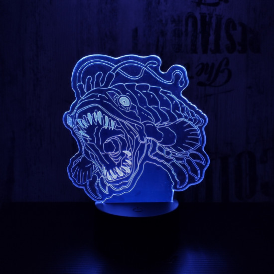 Naboo- i hal 7 színű 3D led lámpa