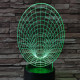 Féreglyuk 7 színű 3D led lámpa
