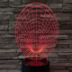 Féreglyuk 7 színű 3D led lámpa