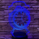 Ébresztő óra 7 színű 3D led lámpa