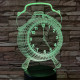 Ébresztő óra 7 színű 3D led lámpa