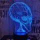 Ufó fej 7 színű 3D led lámpa