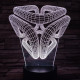 Absztrakt 7 színű 3D led lámpa