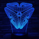 Absztrakt 7 színű 3D led lámpa