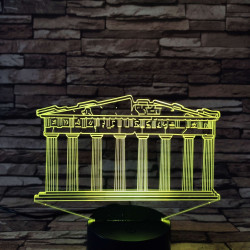 Akropolisz 7 színű 3D led lámpa