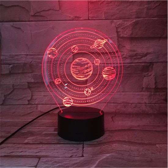 Naprendszer 3d led lámpa