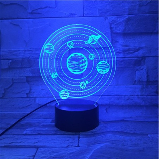 Naprendszer 3d led lámpa