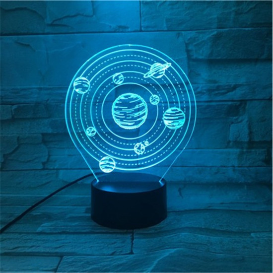 Naprendszer 3d led lámpa
