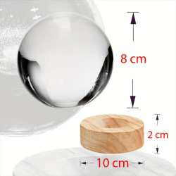 Kristálygömb Angyal 7 színű 3D LED lámpa