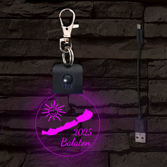 Balaton LED Kulcstartó – Aktuális Évszámmal