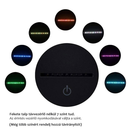 Varázslatos Unikornis 7 színű LED Lámpa – Egyedi névvel