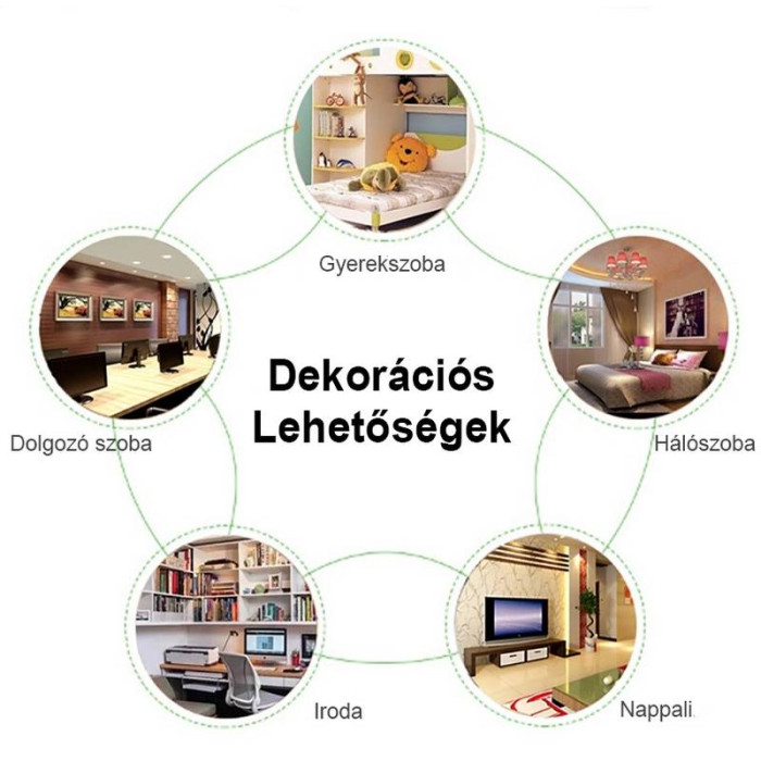 Mami – Szívalakú, színváltós 7 színű LED lámpa szeretetteljes üzenettel