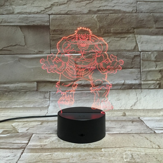 Zöld mutáns 3D led lámpa